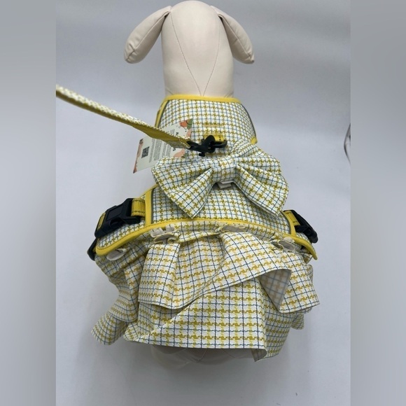 ASENKU Plaid Dog Dress Harness Leash Set - Large Dog - Picture 2 of 11
